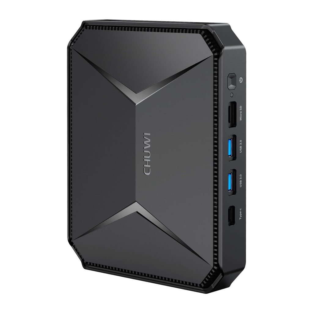 CHUWI Mini PC HeroBox Intel N100(Up to 3.4GHz) 8GB LPDDR5 RAM 256GB M.2 SSD Windows 11 Mini Computer Quad Core 4K Dual Display/WiFi 6 /BT5.2 /RJ45 Ethernet/VESA/USB 3.0/VGA/HDMI/Up to 2TB SSD